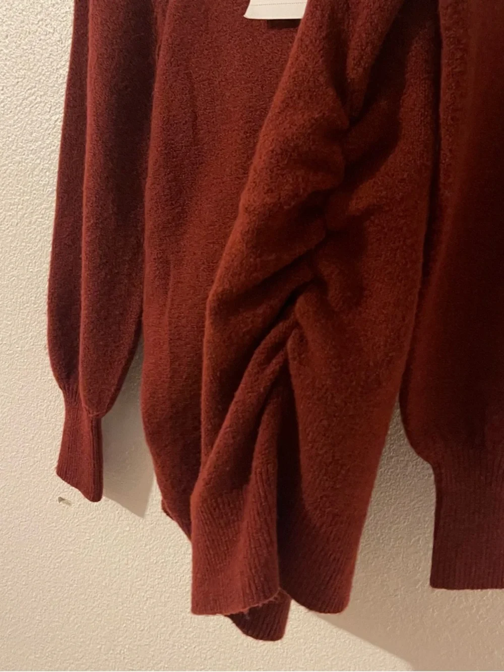 INGRID & ISABEL Square Neck Burgundy Femme Maternity Sweater XS